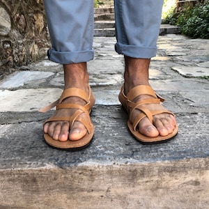 Slingback Sandals, Mens Leather Sandals, Greek Sandals, Summer Sandals ...