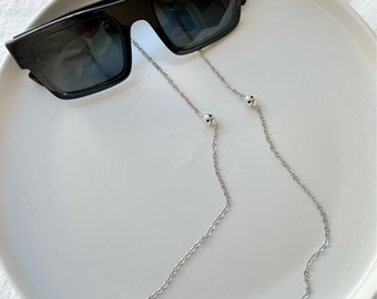 Hifot Cordino Occhiali Uomo Donna,Cinturino Catena Occhiali da Sole Catena Occhiali Donna Zircone Cordino Laccio per occhiali