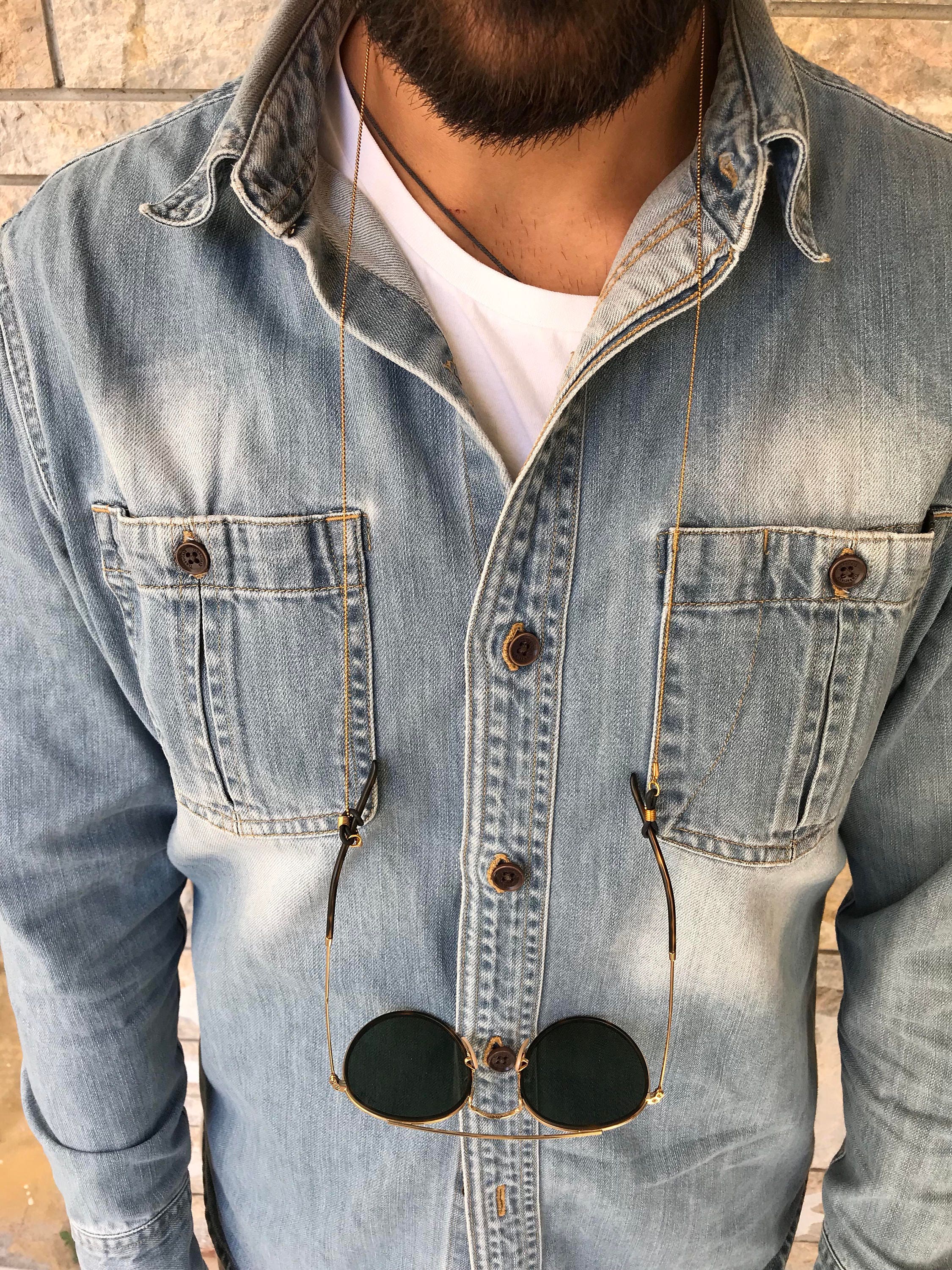 Men's Glasses Chain Gold Glasses Chain Men Sunglasses Etsy UK