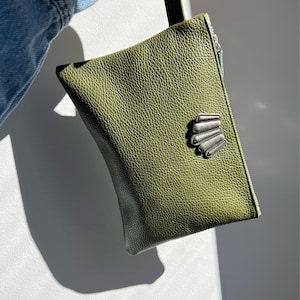 Monedero pequeño, cartera de mano de cuero hecha a mano, billetera de cuero, bolso de noche, bolso de mano de cuero, regalo para ella, hecho de cuero de grano completo - Inseparable