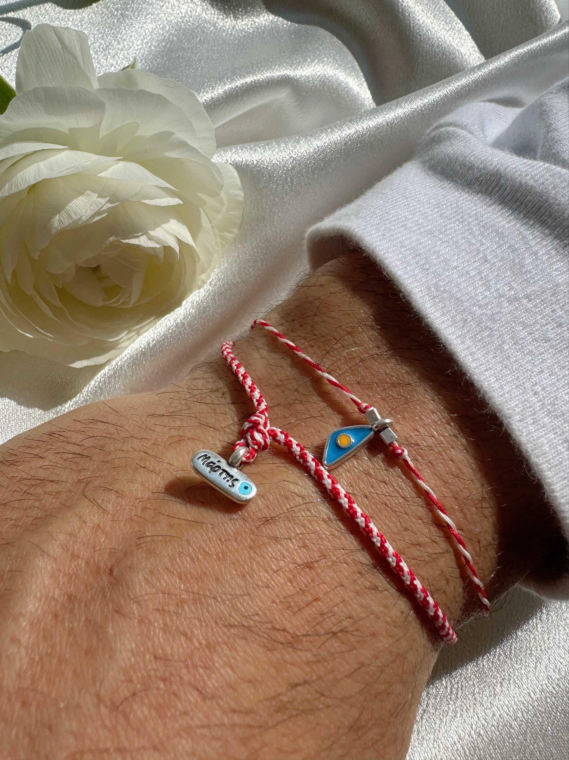Minimal March Bracelets Men, Spring Bracelets, Mens Martis Bracelets, Mens Evil Eye Bracelet, Greek Bracelets, Gift for Her, Made in Greece