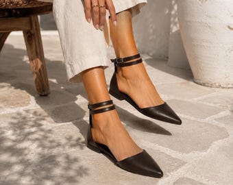 Leder Pantoletten, Handgefertigte Pantoletten, Braune Leder Pantoletten, Frauen Hausschuhe, Sommerschuhe, Weiche Kissensohle