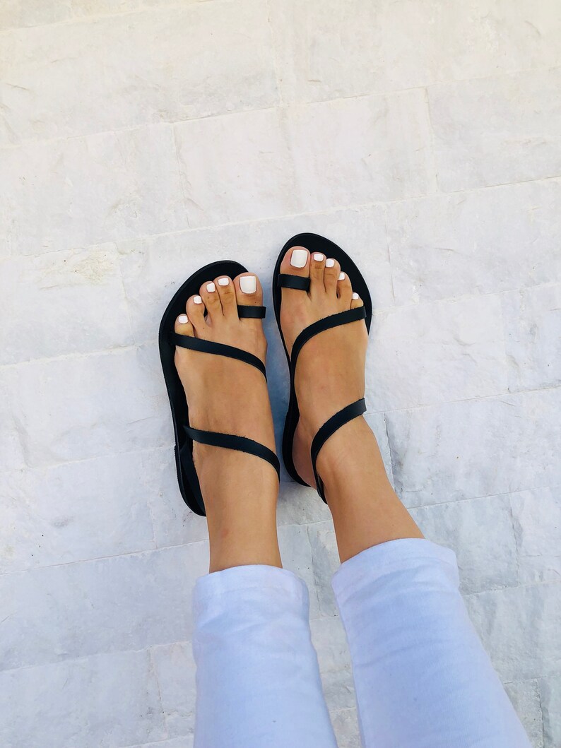 Made from 100/% Genuine Leather. Summer Shoes Greek Sandals Black Sandals Women/'s Sandals Black Gladiator Sandals Leather Sandals