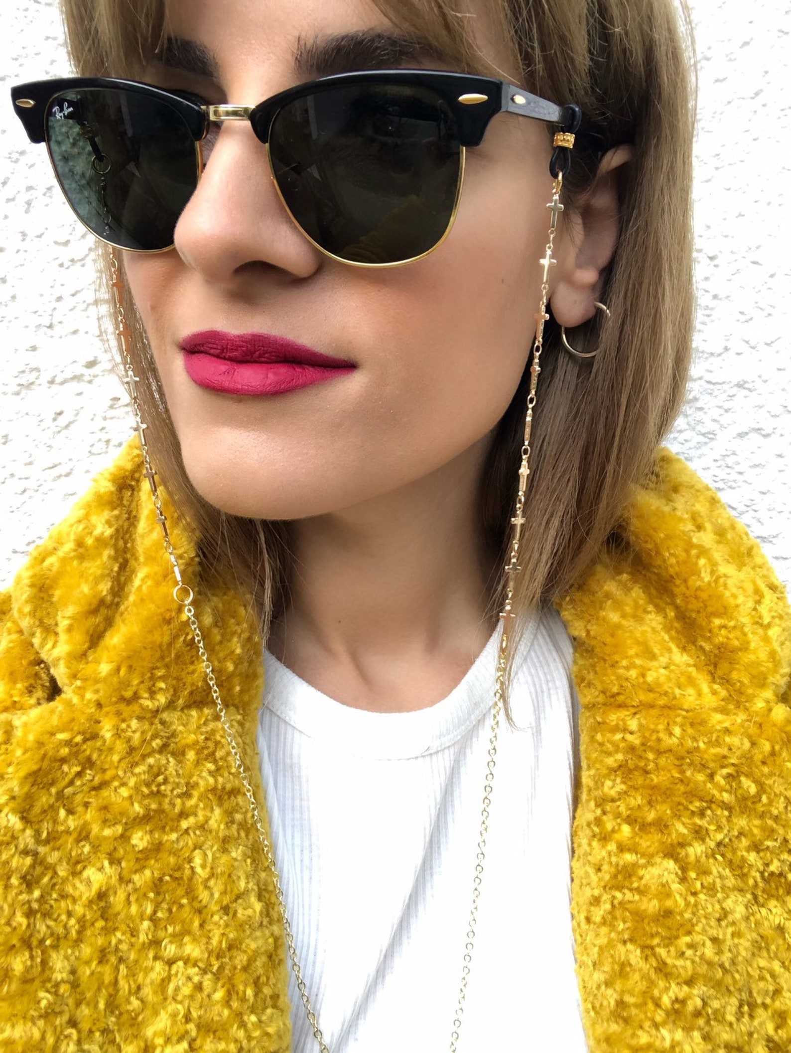 Gold Sunglasses Chain Glasses Chain Gold Eyeglasses Chain Etsy