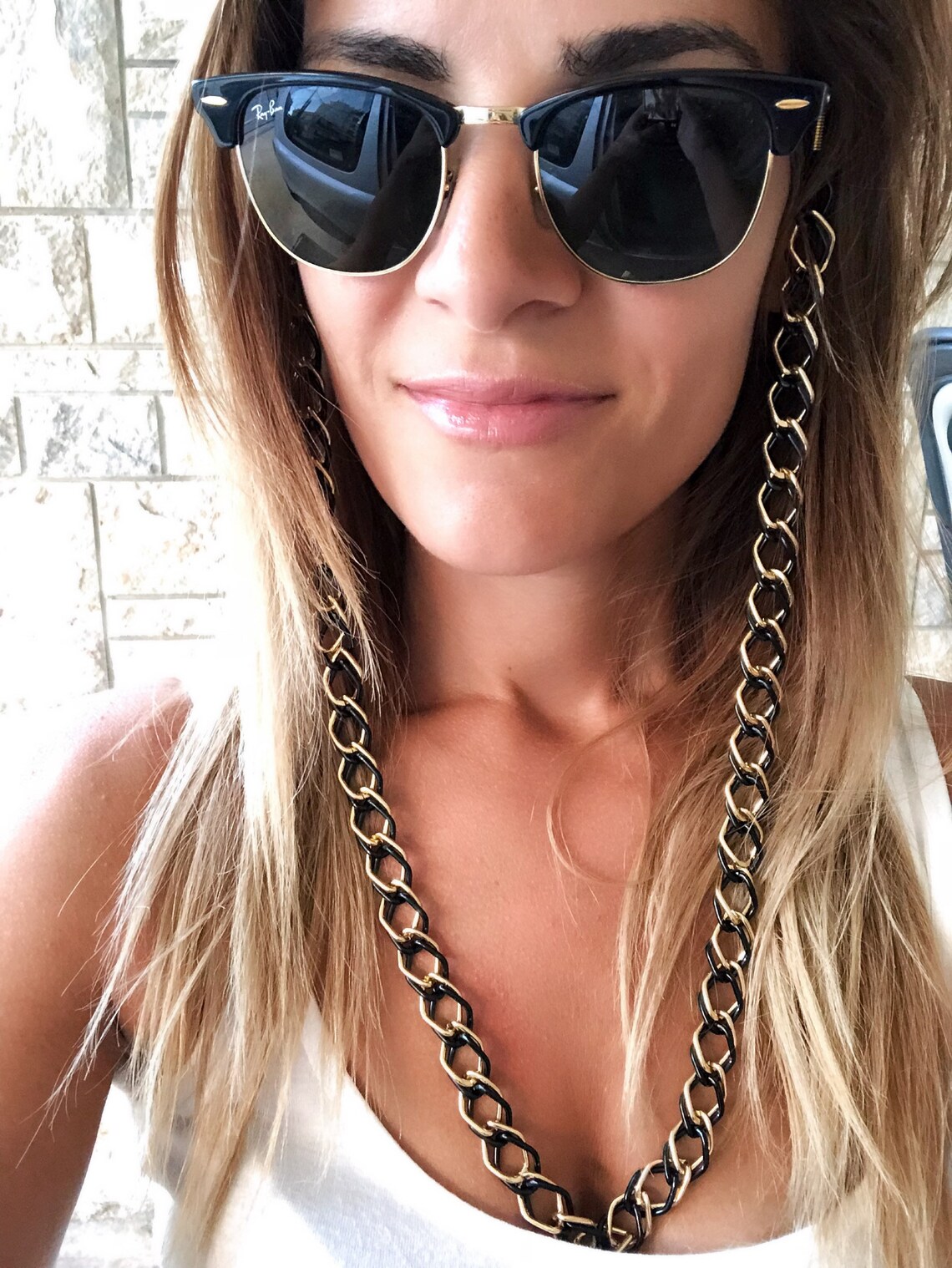 Double Glasses Chain Sunglasses Chain Necklace Eyeglasses Etsy