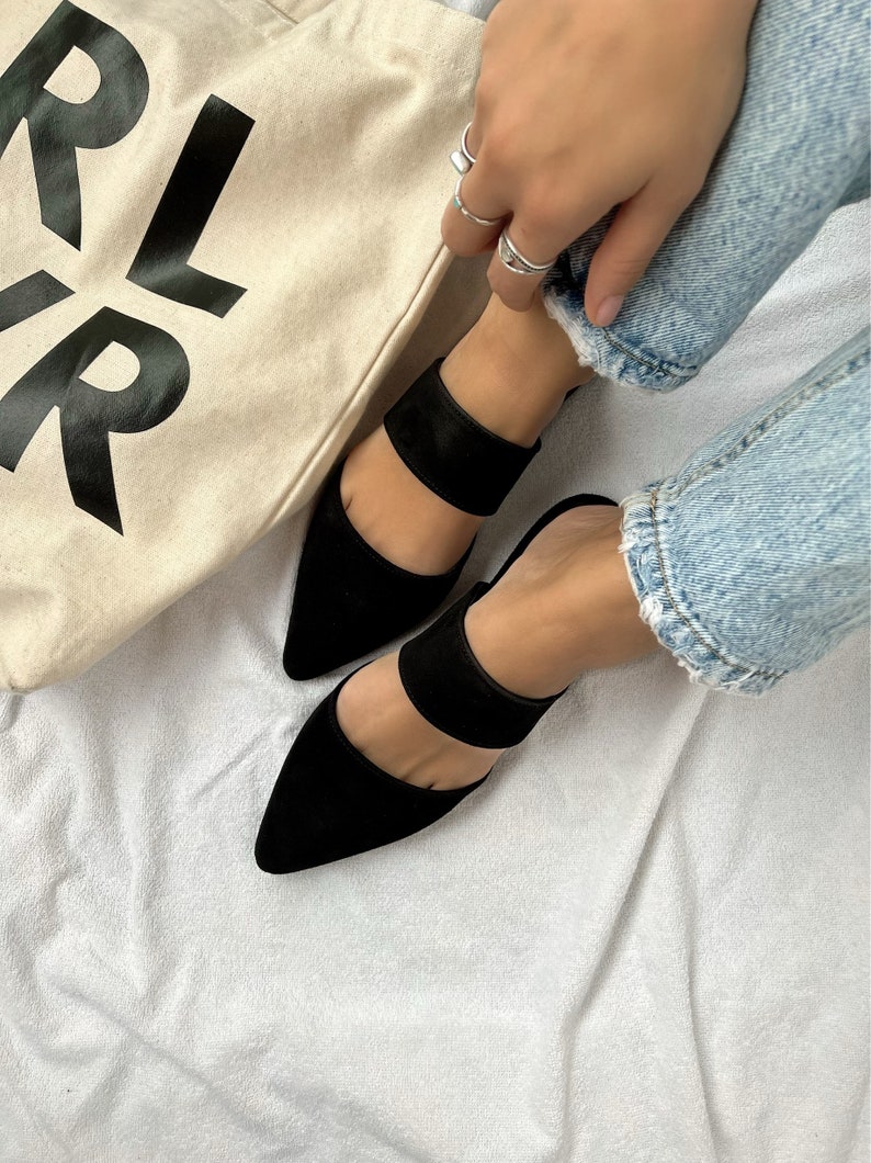 suede mules womens