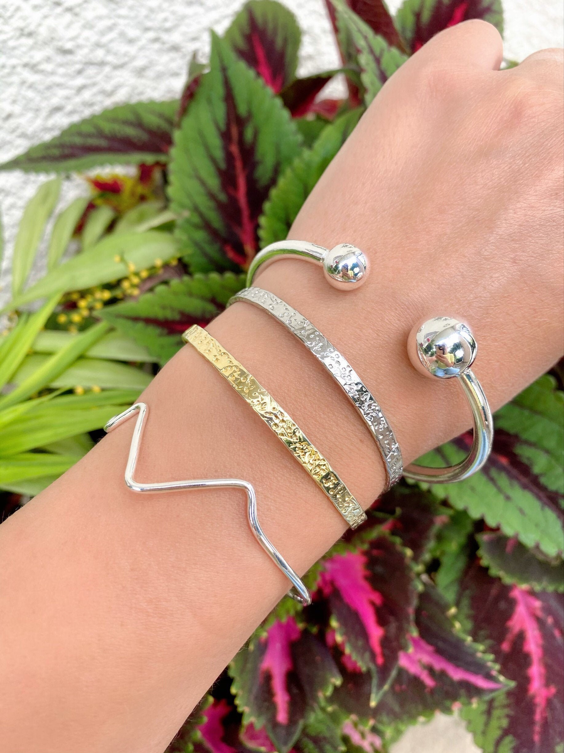 Sterling Silver Cuff Bracelet Adjustable Cuff Open Cuff Etsy