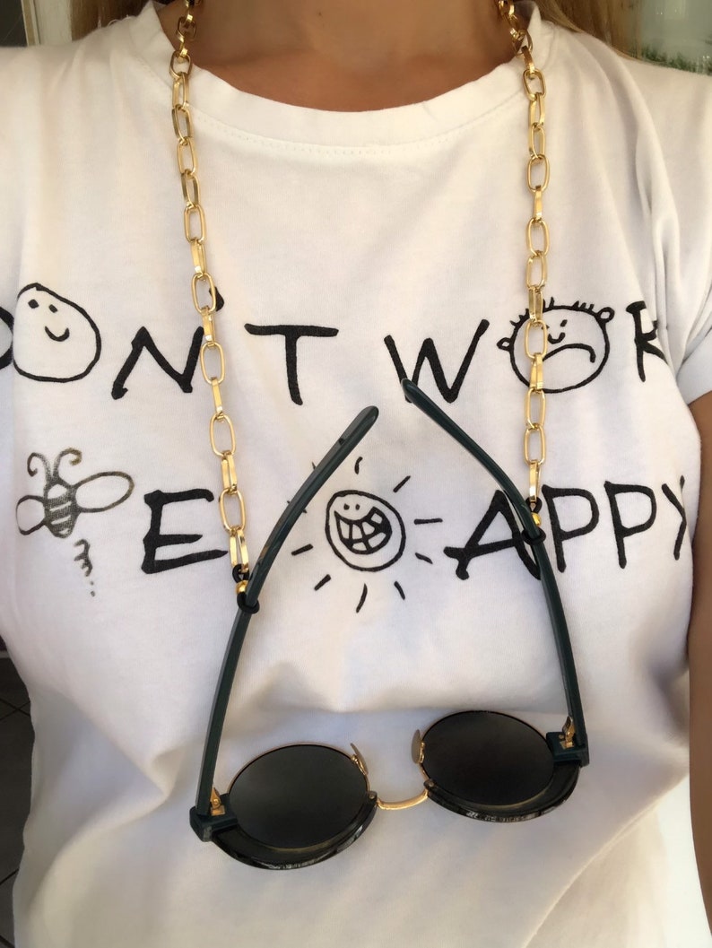 Glasses Chain Gold Eyeglass Chain Sunglasses Chain Eyeglass Etsy