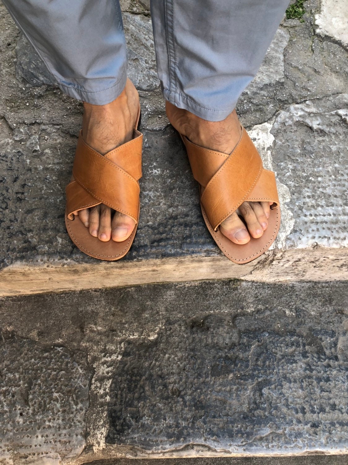 Mens Sandals X Leather Sandals X Sandals Slides Sandals Etsy