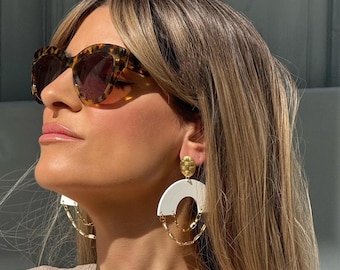 Ancient Earrings, Gold Earrings, Dangle Earrings Women, Modern Earrings, Dangles, Made in Greece.