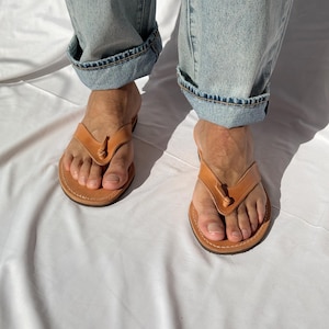 Sandálias masculinas, chinelos de couro masculinos, sandálias de verão, sandálias gregas, sapatos de verão imagem 5
