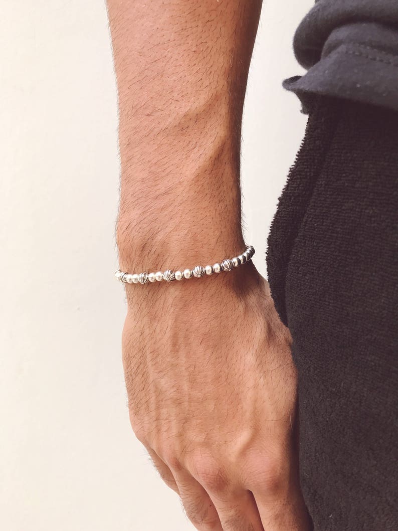 Men's Bracelet Minimal Bracelet Men Metallic Bracelet Etsy