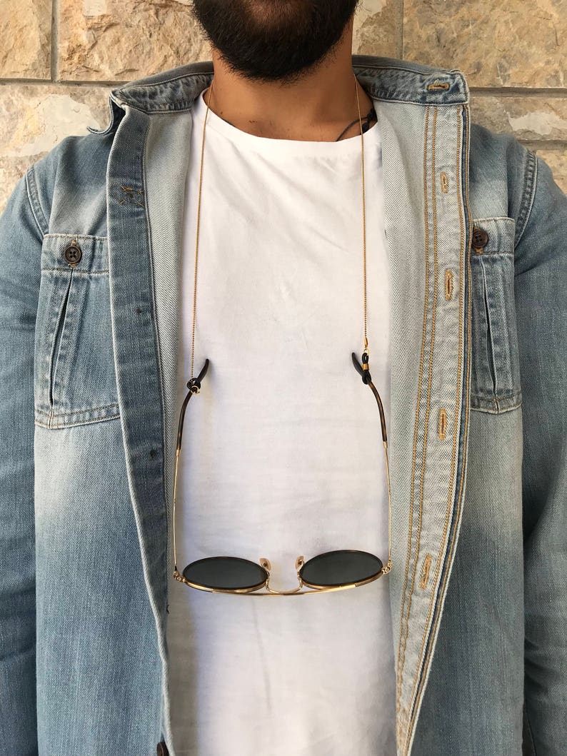Men's Glasses Chain Gold Glasses Chain Men Sunglasses Etsy