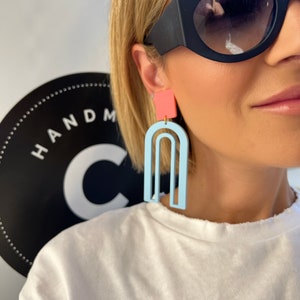 Statement Earrings, Handmade Earrings, Clip On Earrings, Clip Earrings, Drop Earrings, Unpierced Ears, Summer Jewelry, Gift for Her.