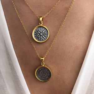 Gold Discs Necklace for Women – Layered Gold Necklace – Minimalist Jewelry – Dainty Gift for Her – Everyday Necklace – Christina Christi