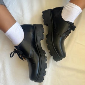 Black Leather Loafers with Cords – Handmade Slip-On Shoes for Women – Full Grain Leather Flats – Comfortable Everyday Shoes