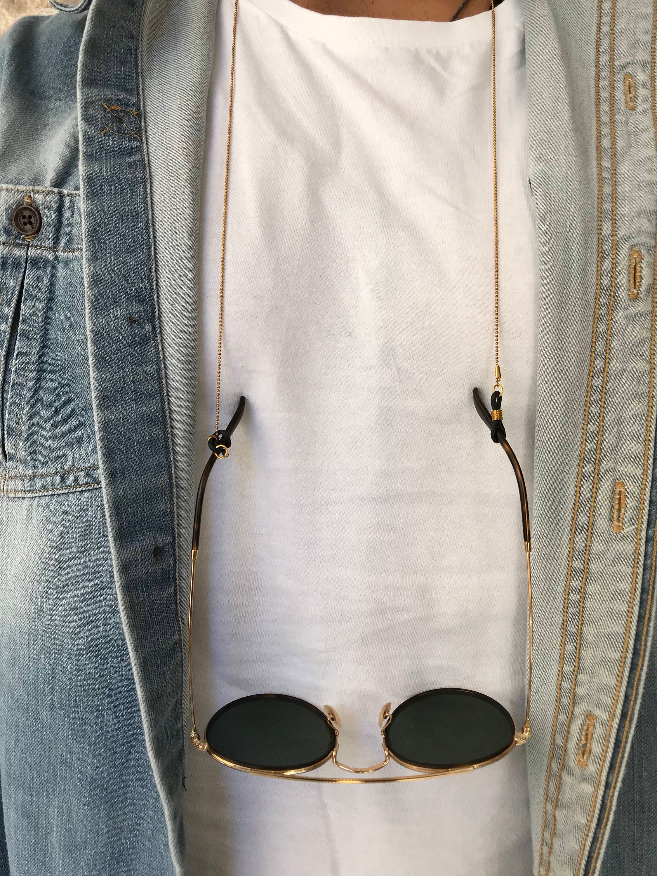 Men's Glasses Chain Gold Glasses Chain Men Sunglasses Etsy