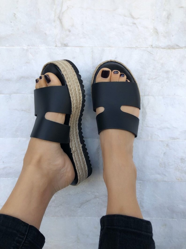 female hand made sandals