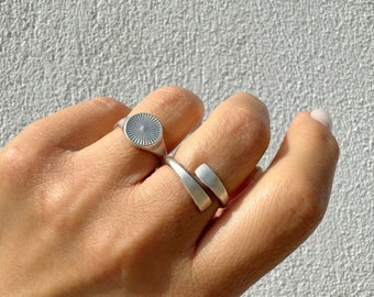 Handmade Women Rings, Stackable Rings, Adjustable Rings, Silver Bands, Made in Greece