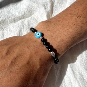 Men&#39;s Evil Eye Bracelet, Gift for Him, Men&#39;s Bracelet, Evil Eye Jewelry, Men&#39;s Jewelry, Made in Greece by Christina Christi Jewels.