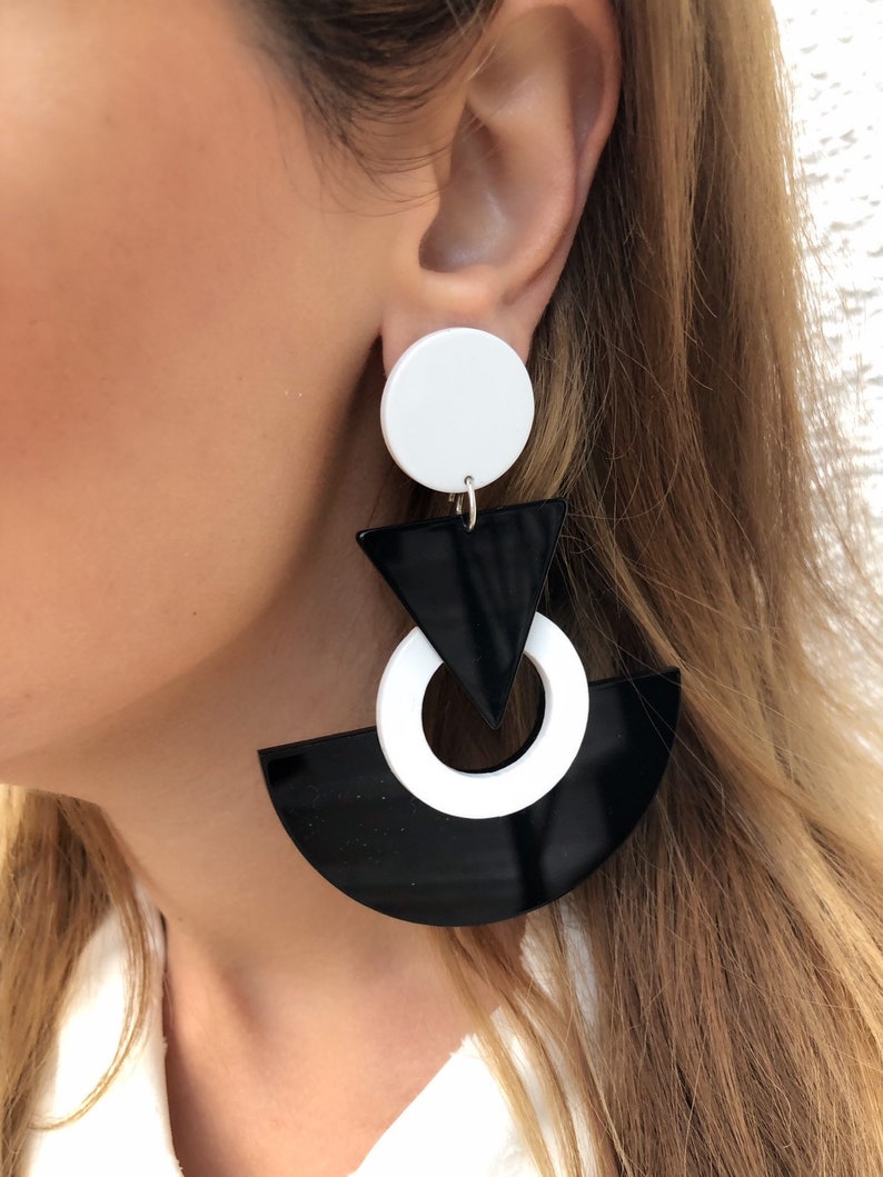 Long Dangle Earrings Clip on Earrings Long Earrings Boho Etsy