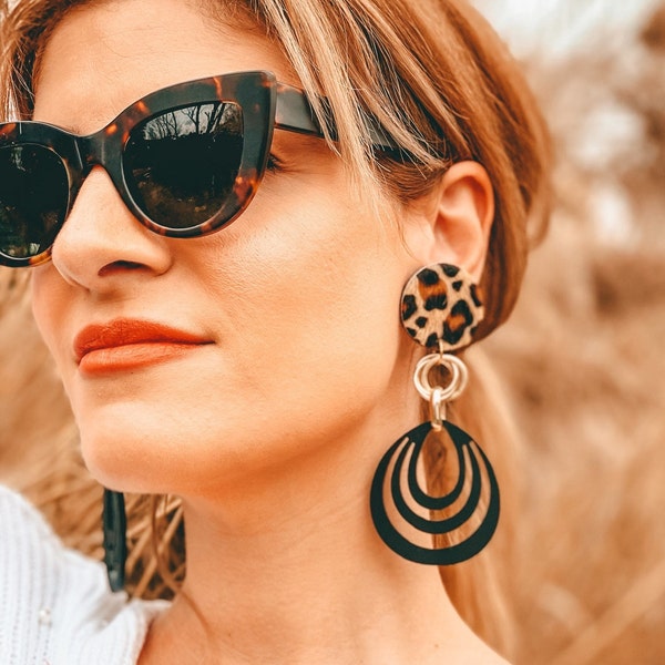 Long Statement Earrings, Dangle Earrings, Clip On Earrings, Drop Earrings, Gift For Her, Made in Greece.