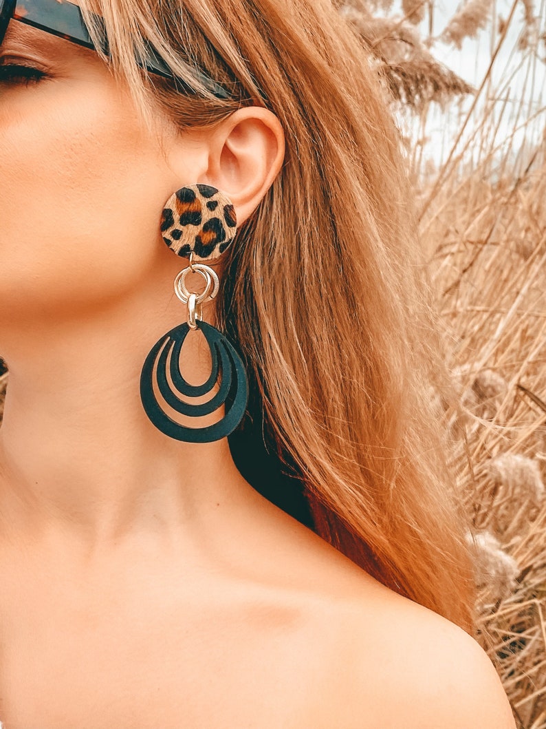 Long Statement Earrings Dangle Earrings Clip on Earrings Etsy