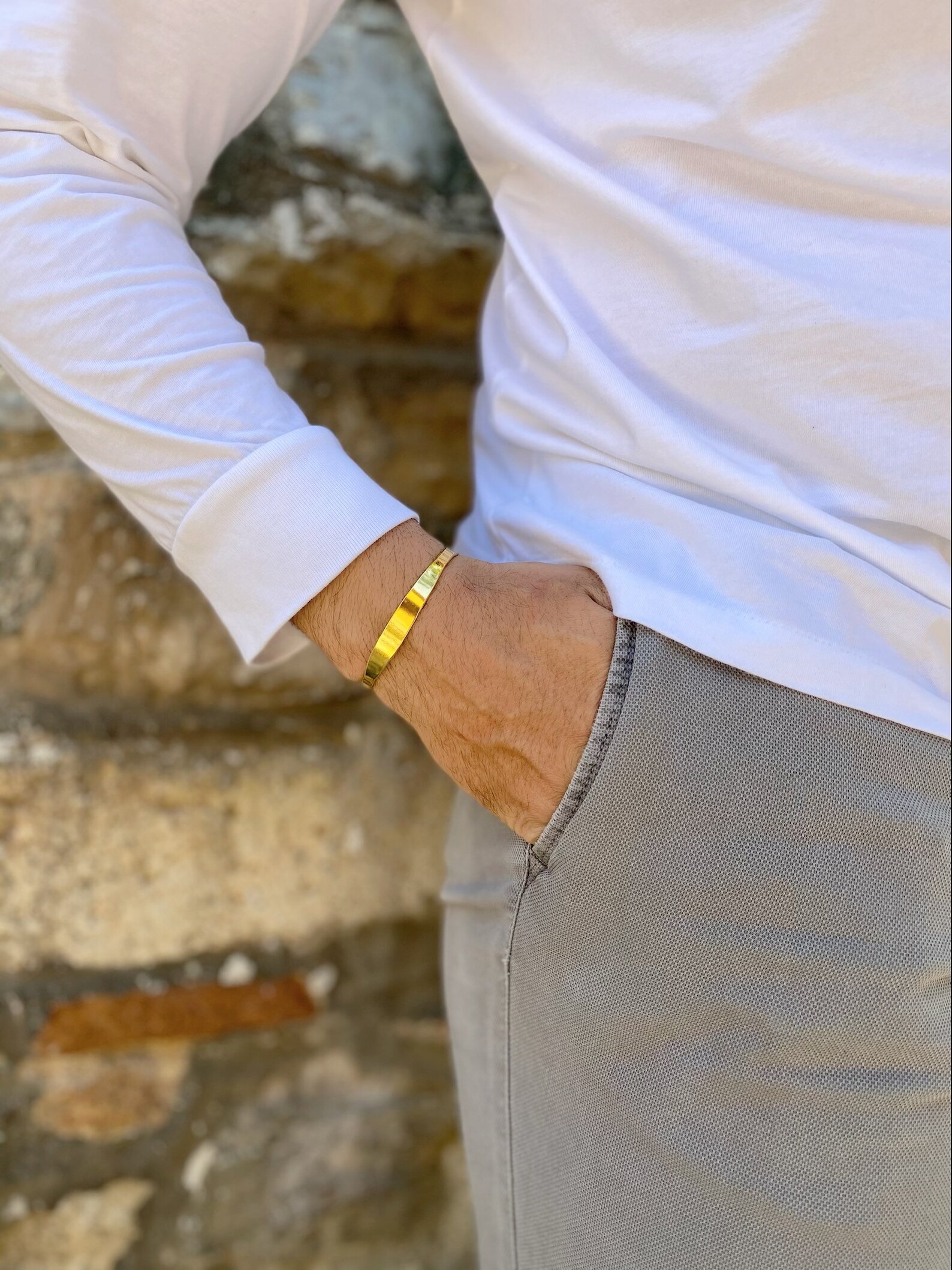 Men's Bracelet Gold Bangle Bracelet Bangle Bracelet Men Etsy