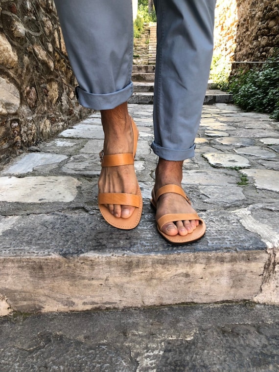 etsy mens leather sandals