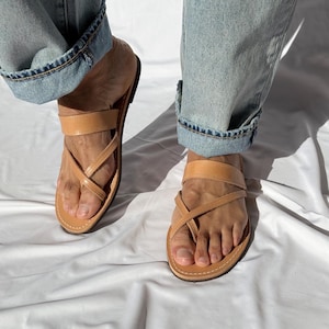 Mens Sandals, Handmade Leather Sandals Men, Greek Summer Shoes, Mens Beach Sandals.