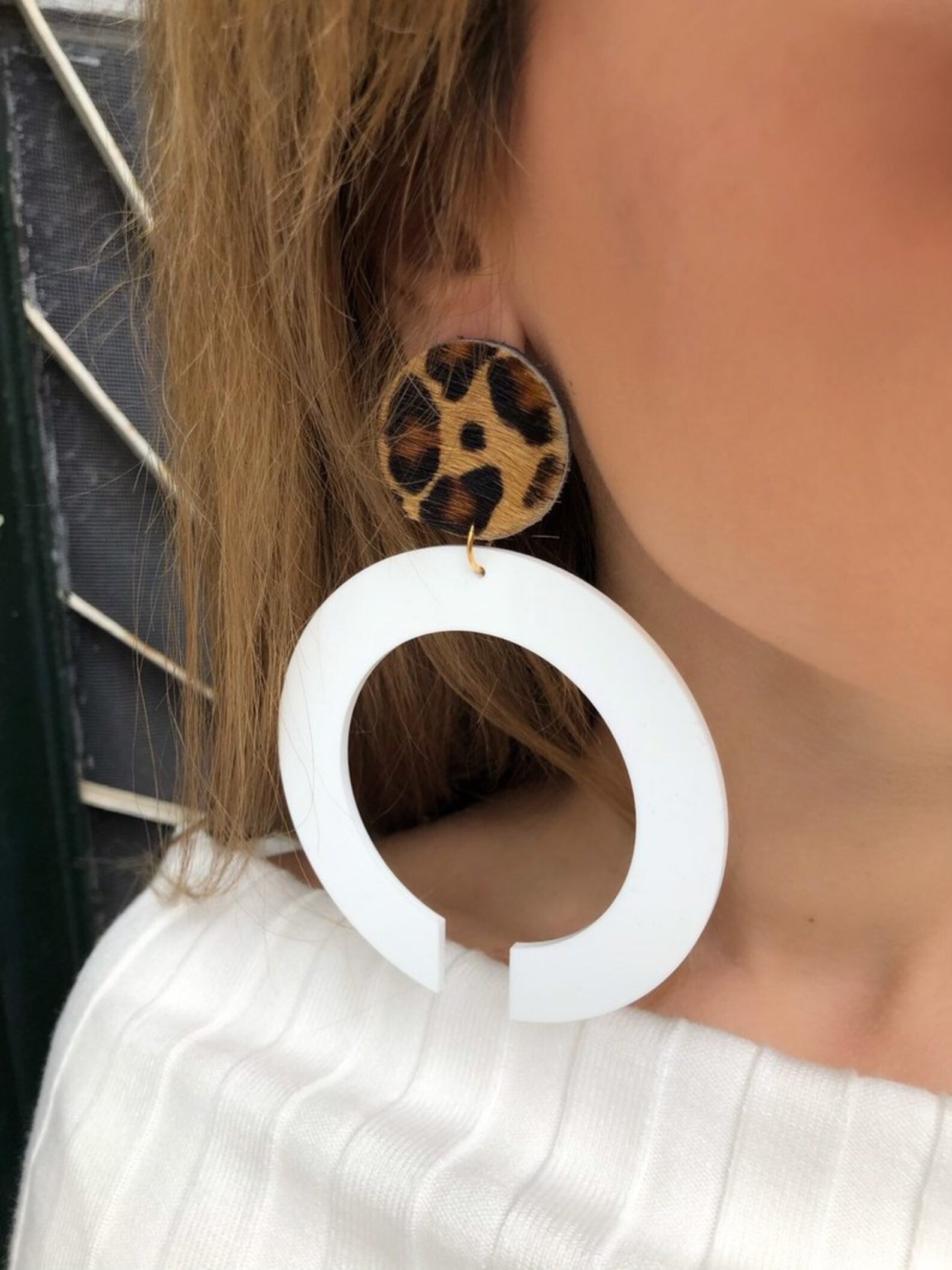 Large Hoop Earrings Clip on Earrings Big Hoop Earrings Etsy