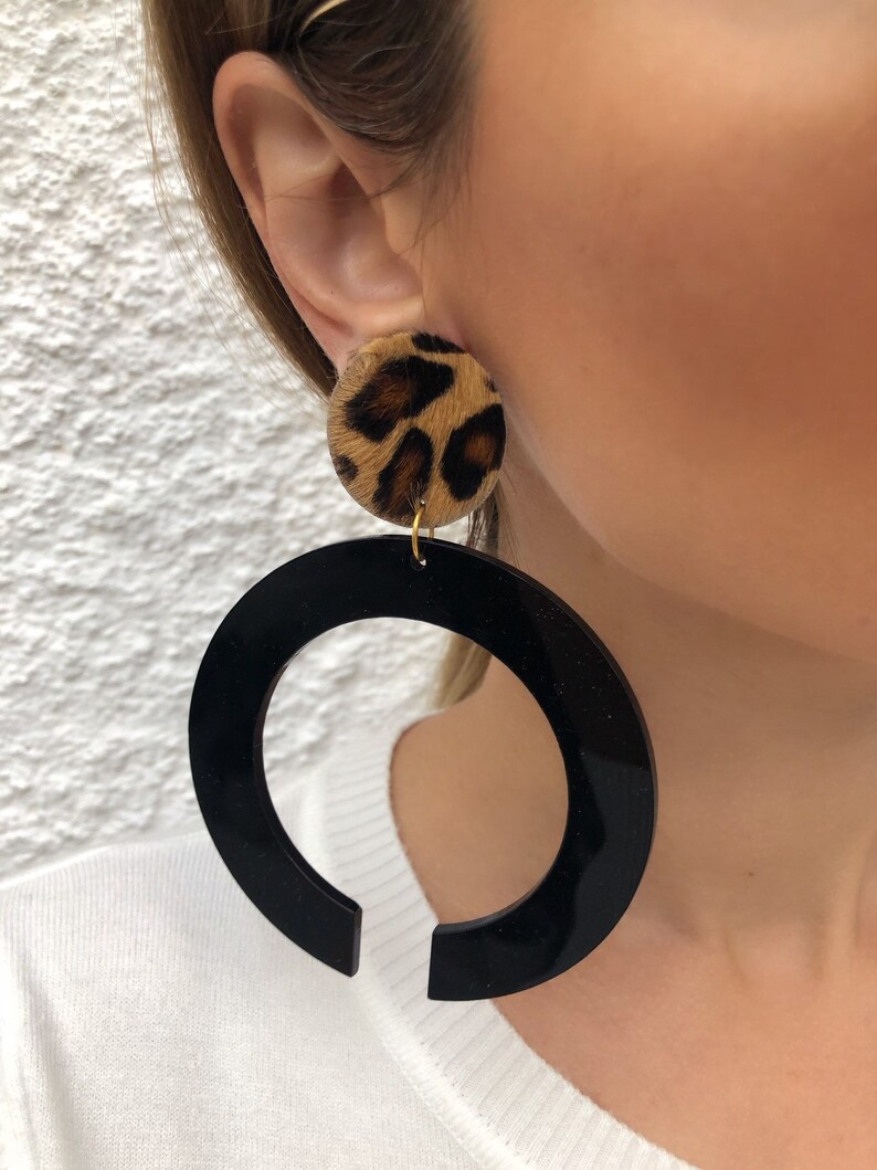 Large Hoop Earrings Clip On Earrings Big Hoop Earrings Etsy