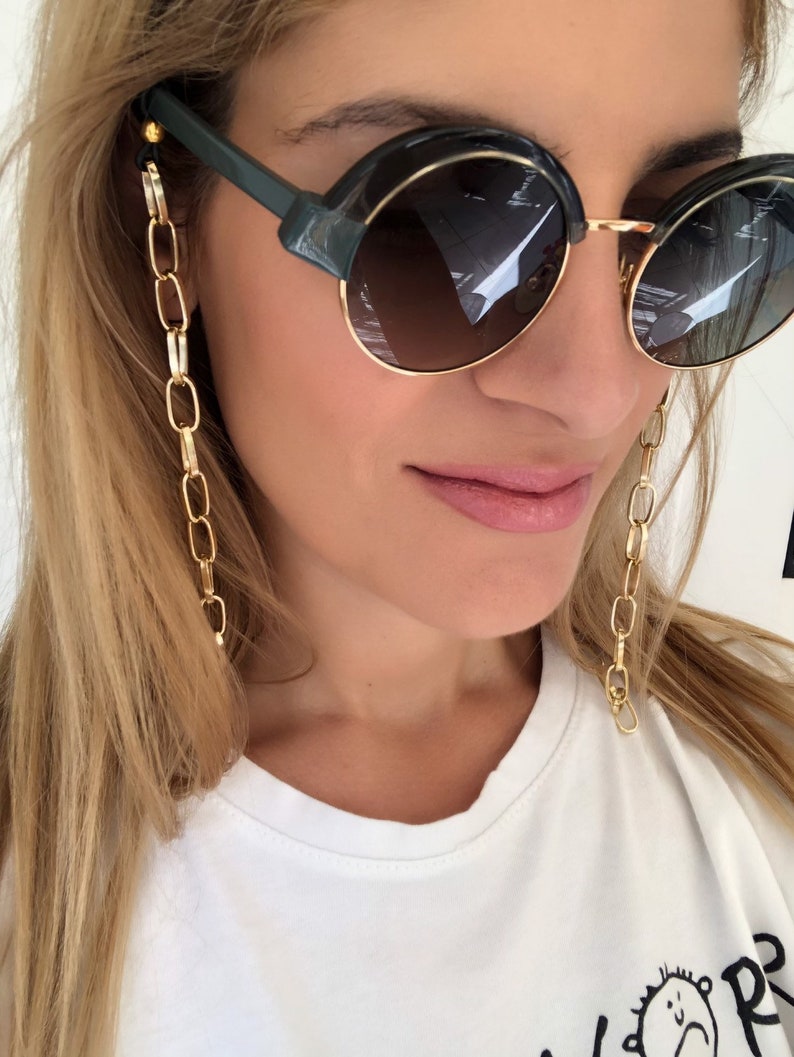 Glasses Chain Gold Eyeglass Chain Sunglasses Chain Eyeglass Etsy