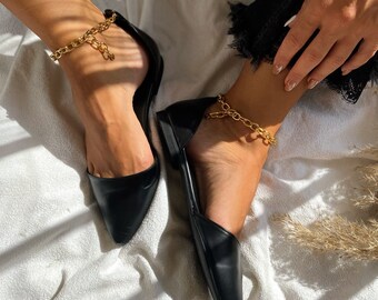 Leather Mules, Womens Mules, Leather Shoes, Handmade Sandals, Made in Greece.
