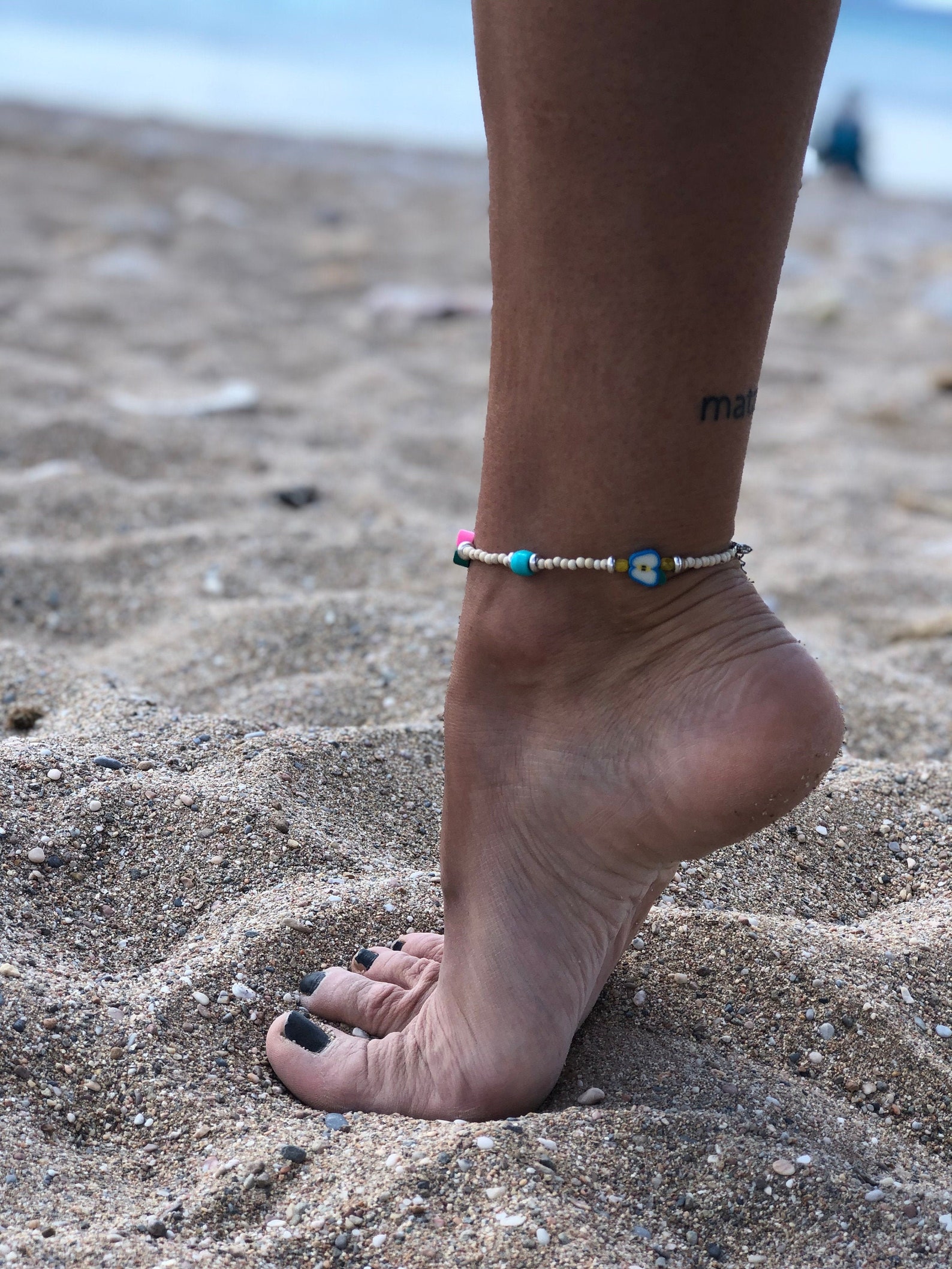 Summer Fruits Anklet Colorful Beaded Anklet Boho Anklet Etsy