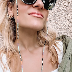 Beaded Sunglasses Chain, Glasses Holder, Eyeglasses Chain, Laces for Sunglasses, Gift for Her, (CHRISTI-LACES)