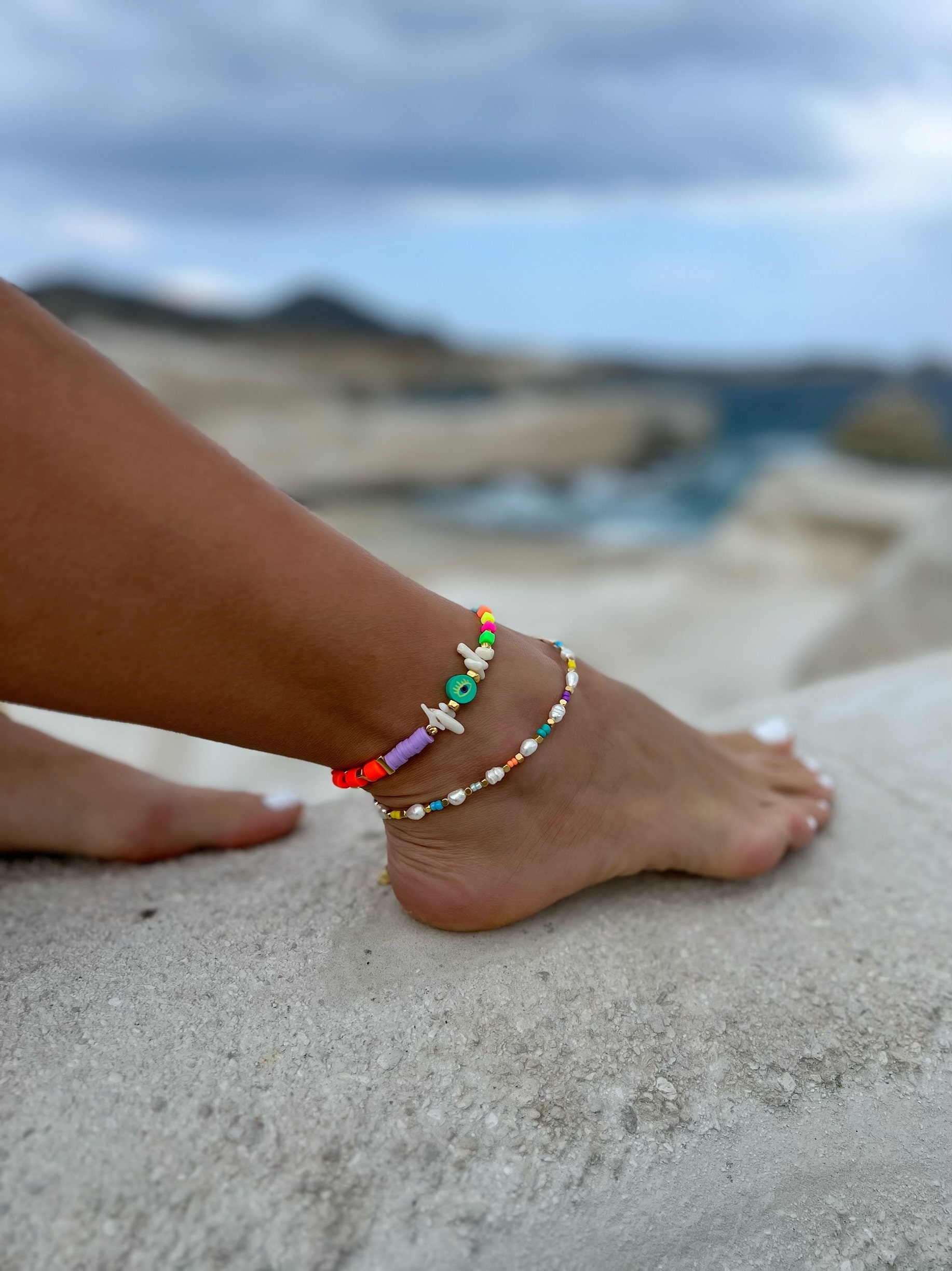 アンクレット COURREGES Coral Ankle Bracelet Elegance Anklet - Coral Red – Mint15