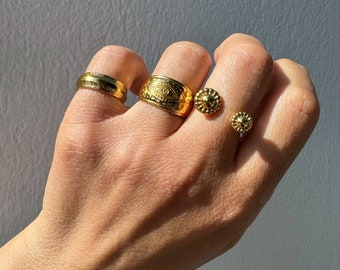 Stackable Rings Gold, Women Gold Rings, Band Gold Rings, Stacking Rings, Gold Band Rings, Gift for Her, Made in Greece.