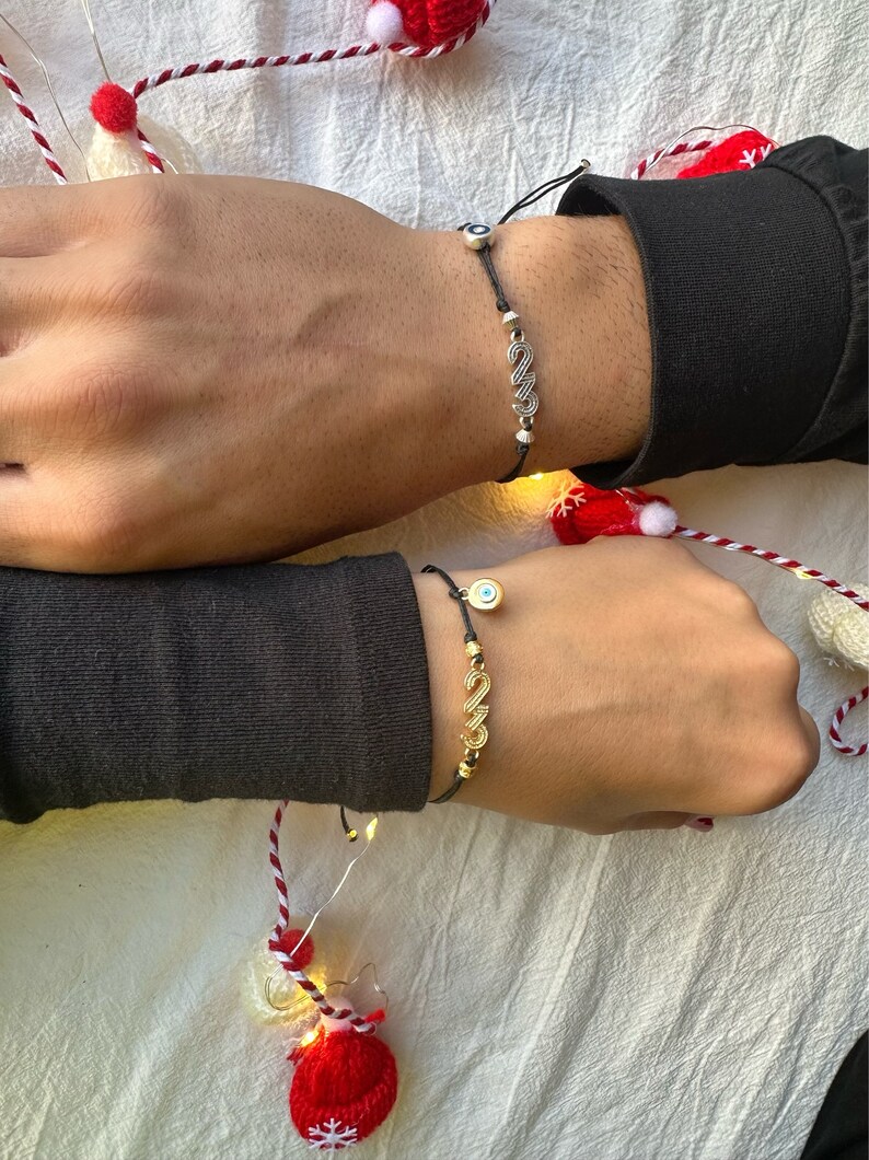 Handmade 2023 Charm Bracelet Set 2023 Bracelet New Year Etsy