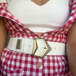 Wide Leather Belt for Women, Handmade Real Leather Waist Belt, Adjustable Statement Belt, Boho Style Belt, Gift for Her, Made in Greece.