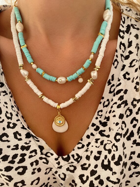 Summer beach necklaces deals
