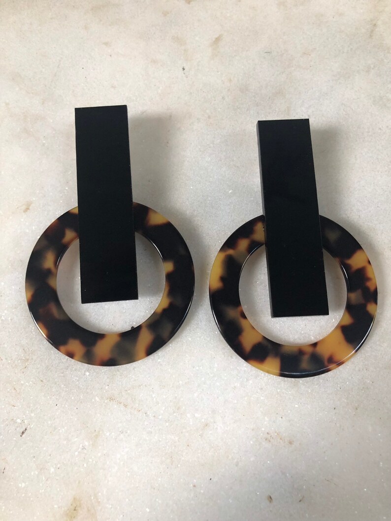 Gift for Her. Hoop Earrings Clip On Earrings Geometric Earrings Modern Earrings Geometric Jewelry Circle Earrings