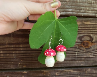 Mushroom Earrings