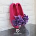 Women's Slippers Custom Made 100% Merino Wool Beautiful Felted Slippers
