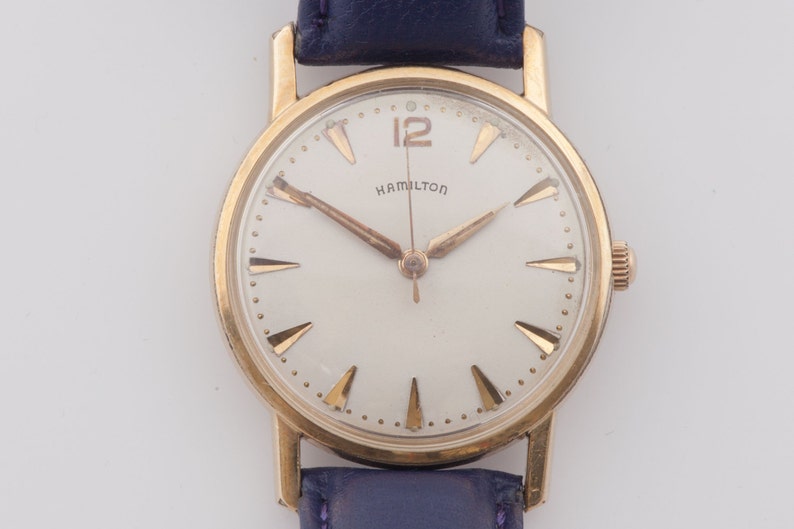 hamilton 10k rgp bezel stainless back