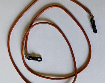 Umber - Brown leather spectacle cord