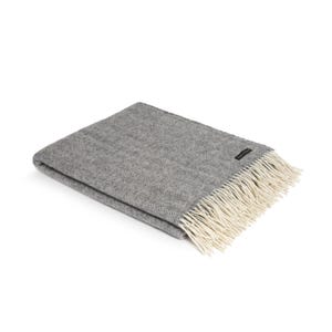 Irish 100% Wool Throw | Grey | Made in Ireland