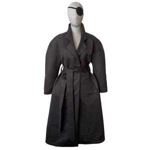 The Pirate Outfitters Epic Trench Coat in Battleship Grey Suede XSmall image 2
