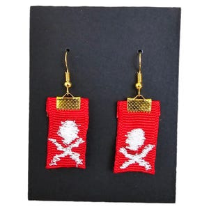 Jolly Roger Earrings The Pirate Outfitters Costume Treasure