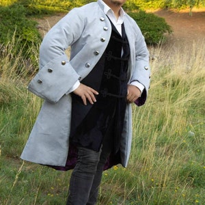 Pirate Coat Pirata DELUXE  Grey Suede FIRST EDITION